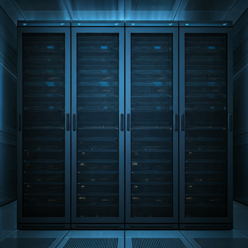 Modern high-density server room